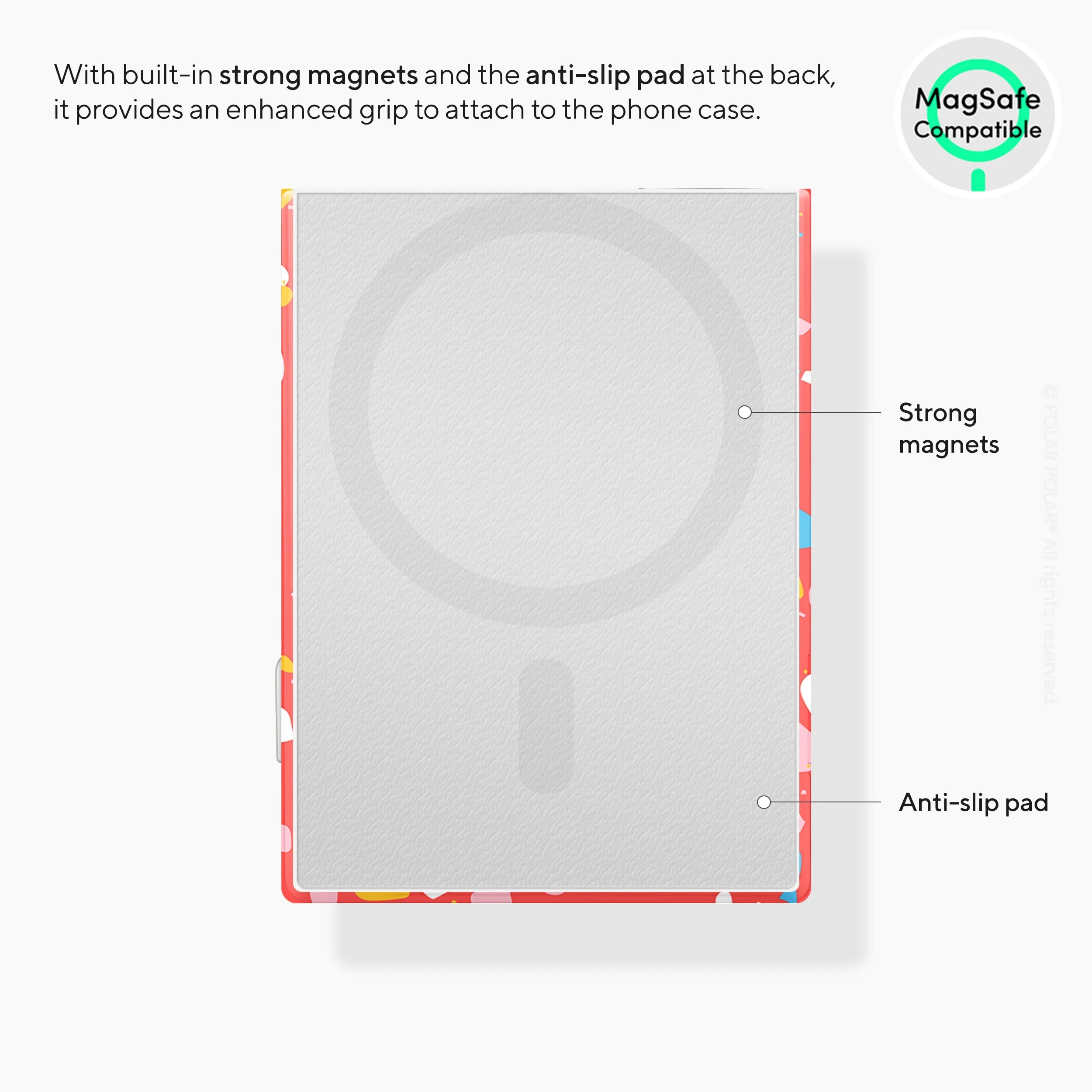 Living Coral Terrazzo MagSafe Wallet