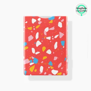 Living Coral Terrazzo MagSafe Wallet