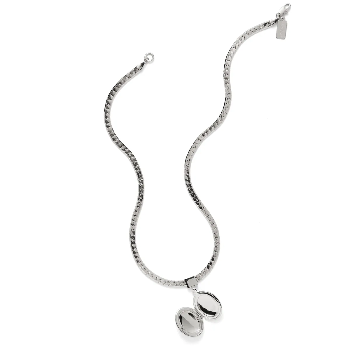 Locket Necklace in Silver