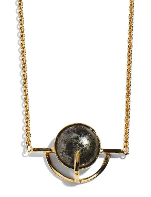 Locus Necklace in Gold with Pyrite
