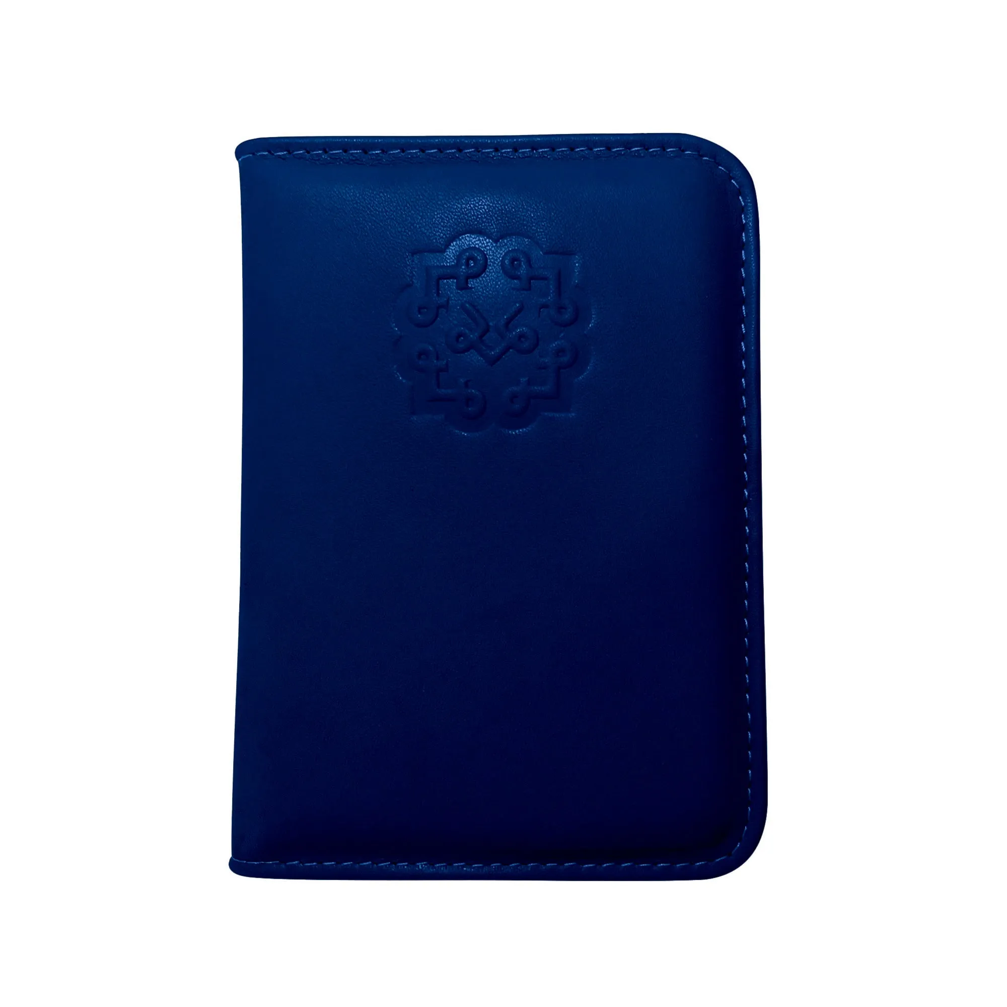 Lotta Pieces | Luxury Leather Passport Holder And Wallet With Gold Metal Logo