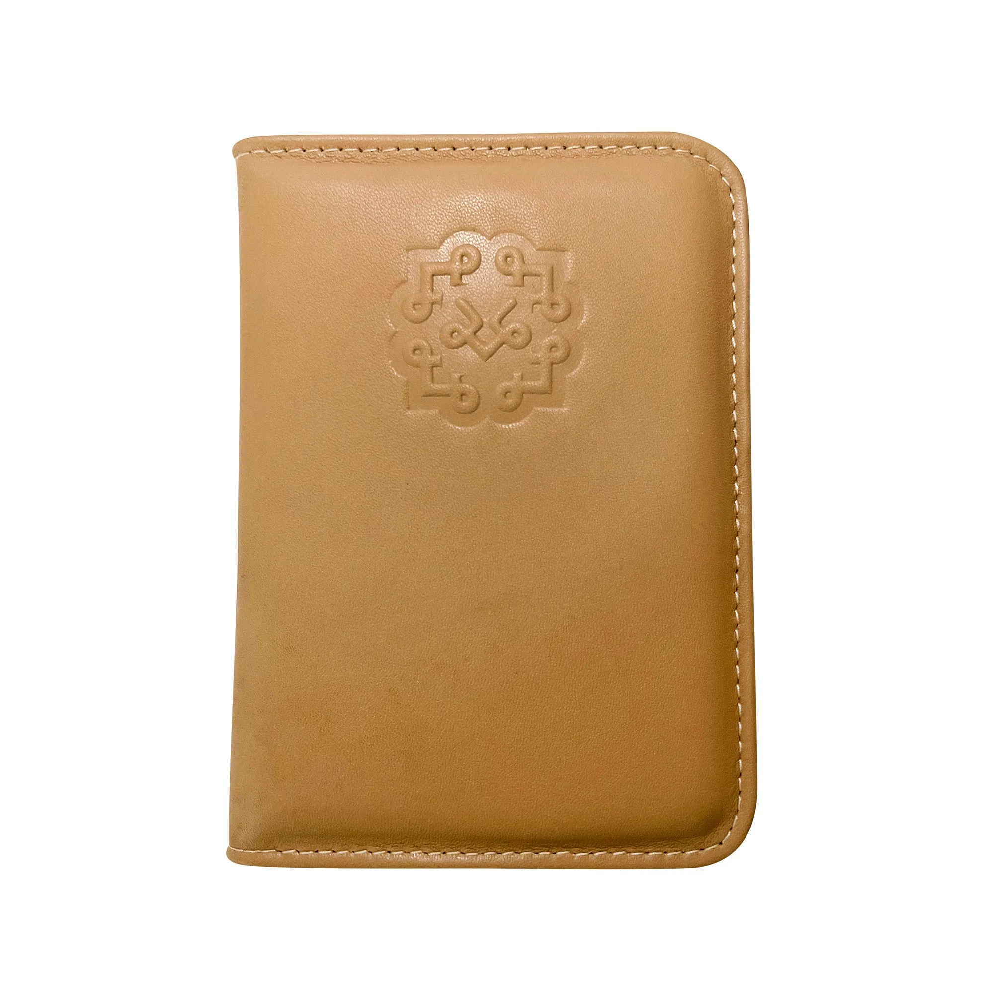 Lotta Pieces | Luxury Leather Passport Holder And Wallet With Gold Metal Logo