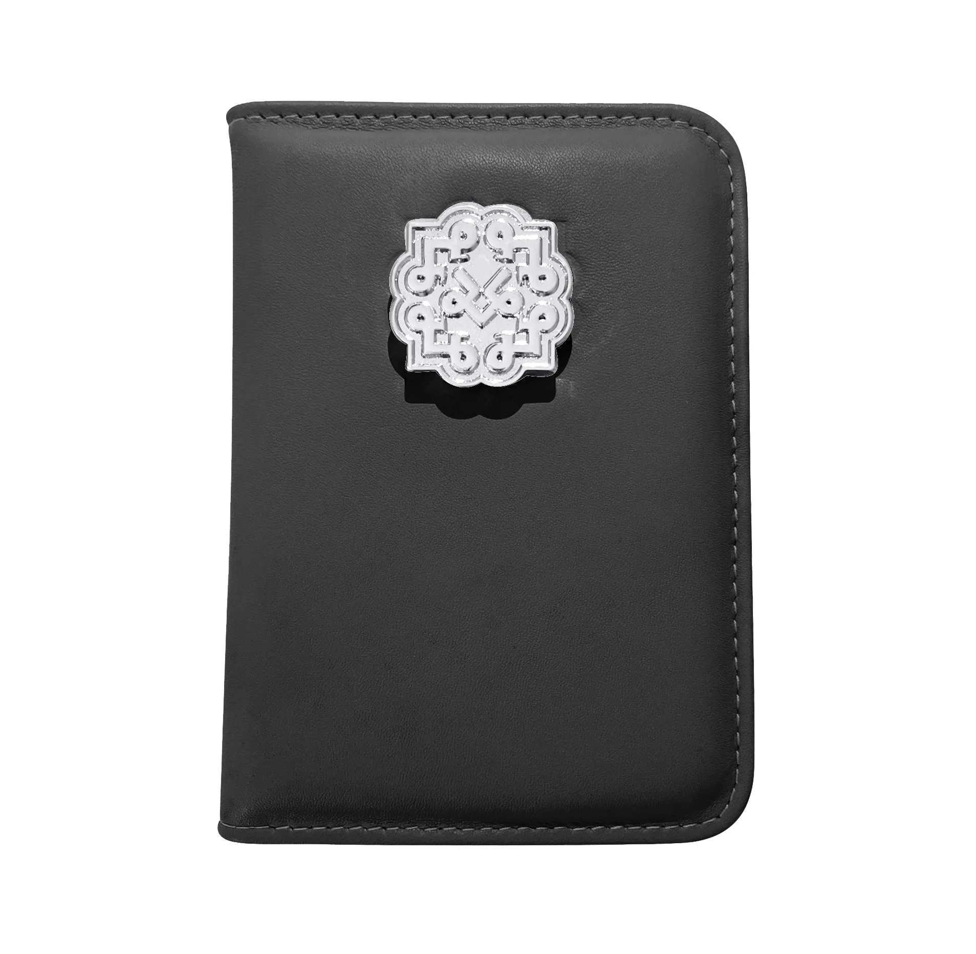Lotta Pieces | Luxury Leather Passport Holder And Wallet With Gold Metal Logo