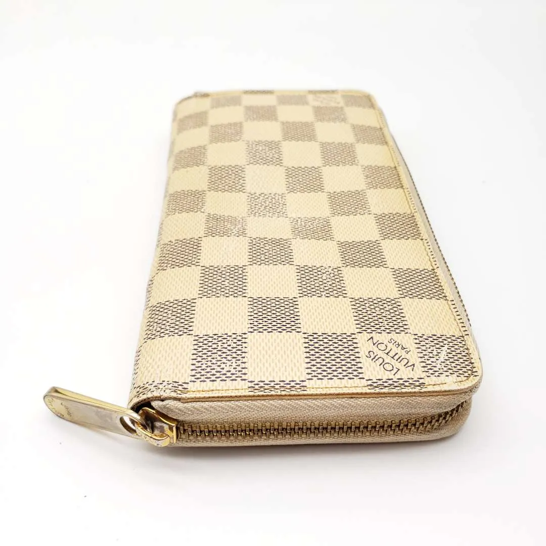 Louis Vuitton Damier Azur Zippy Zip Wallet