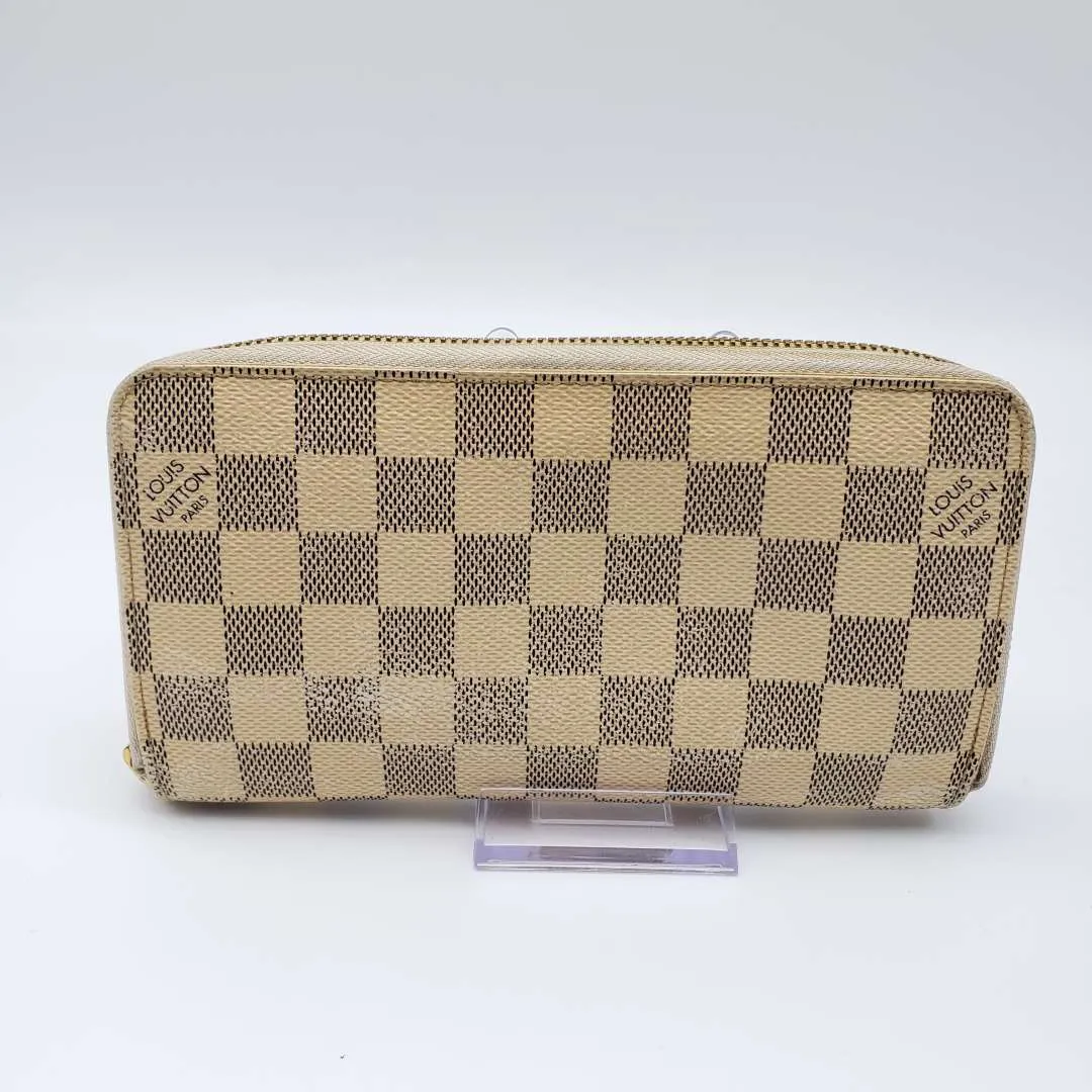 Louis Vuitton Damier Azur Zippy Zip Wallet