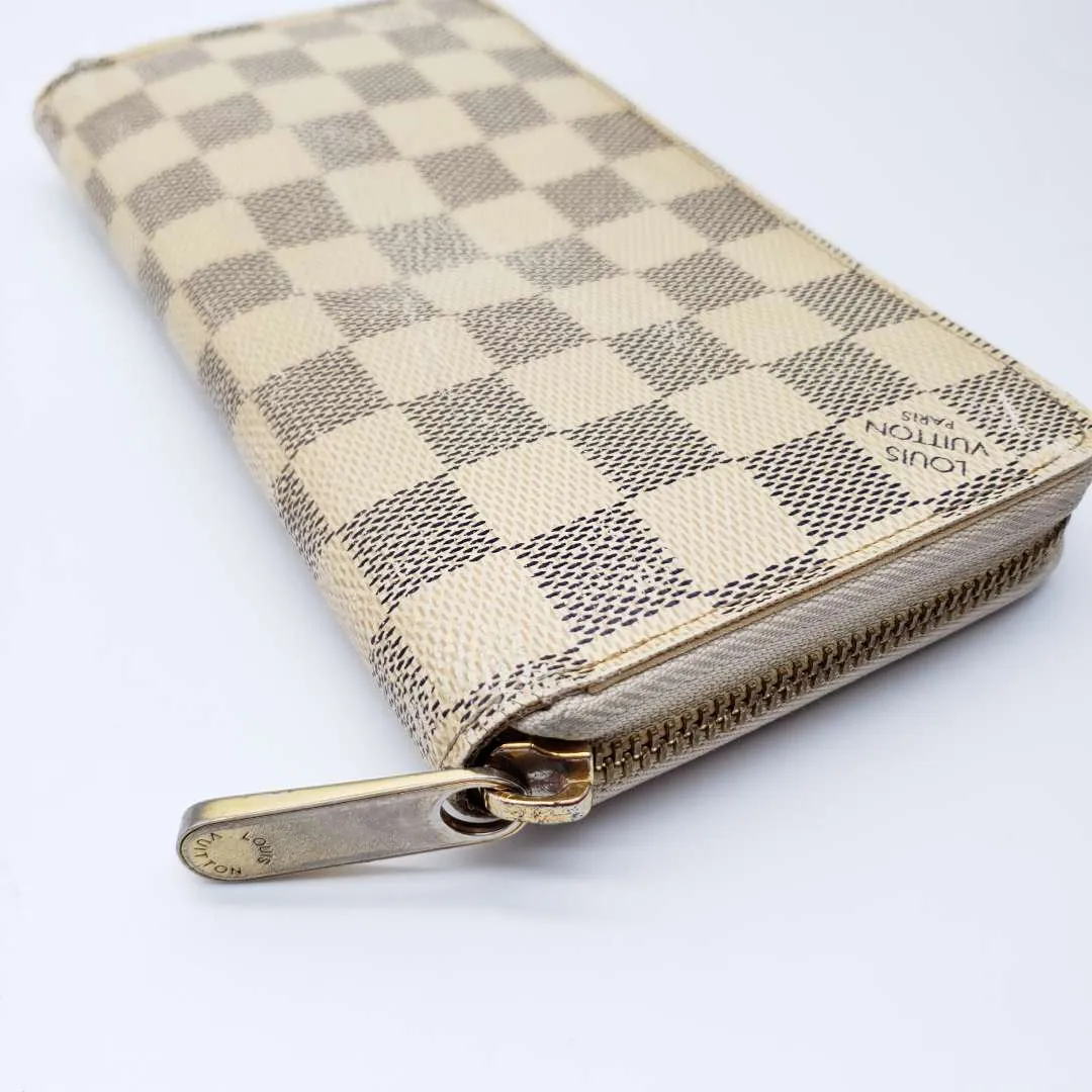 Louis Vuitton Damier Azur Zippy Zip Wallet