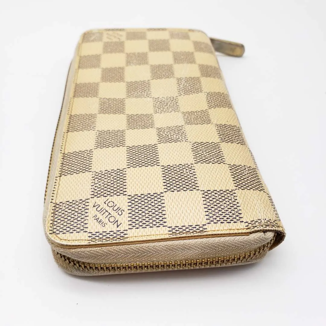 Louis Vuitton Damier Azur Zippy Zip Wallet
