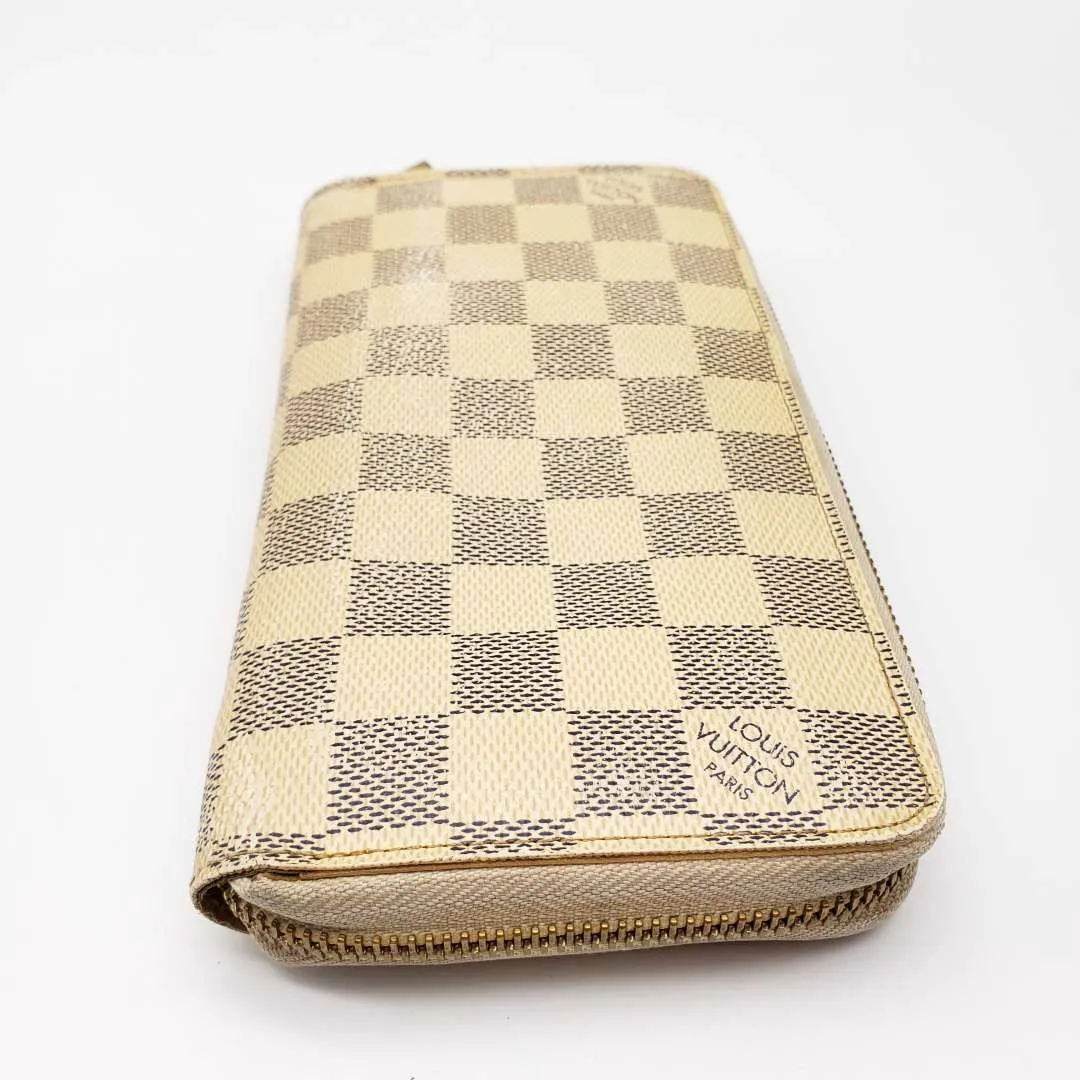 Louis Vuitton Damier Azur Zippy Zip Wallet