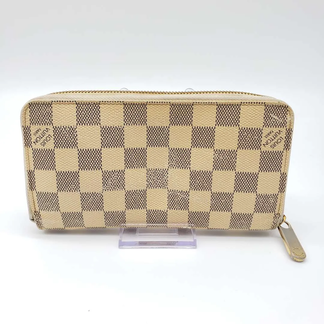 Louis Vuitton Damier Azur Zippy Zip Wallet