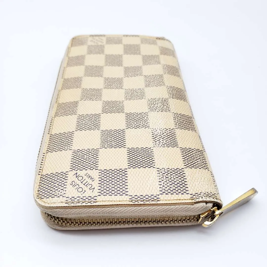 Louis Vuitton Damier Azur Zippy Zip Wallet