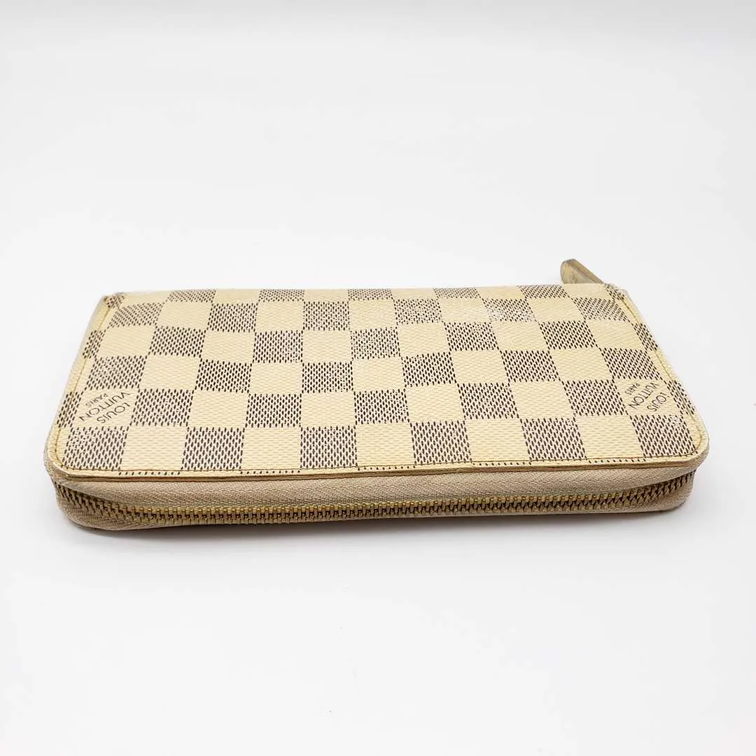 Louis Vuitton Damier Azur Zippy Zip Wallet