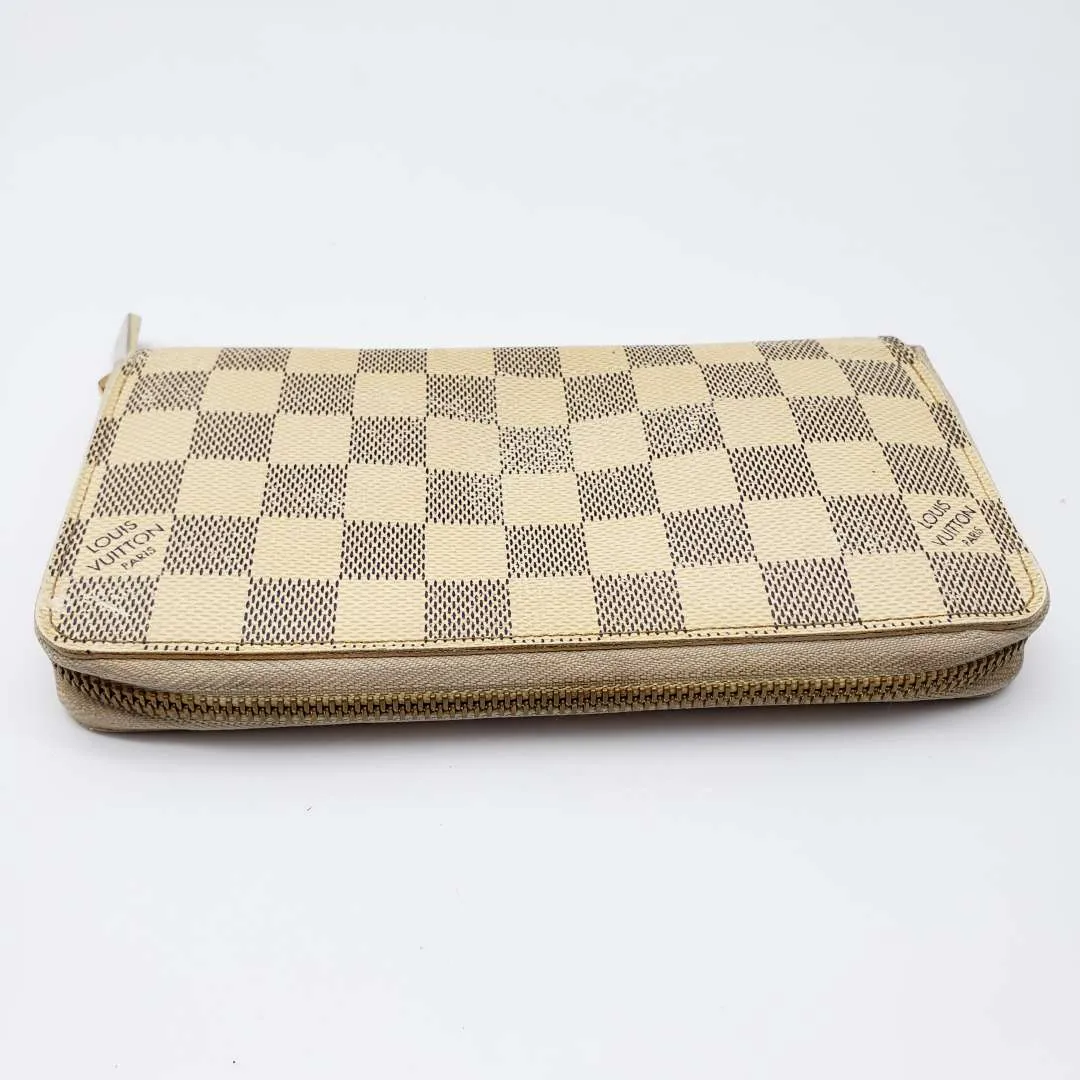 Louis Vuitton Damier Azur Zippy Zip Wallet