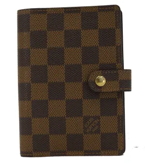 LOUIS VUITTON Damier Ebene Agenda Pm Day Planner Cover