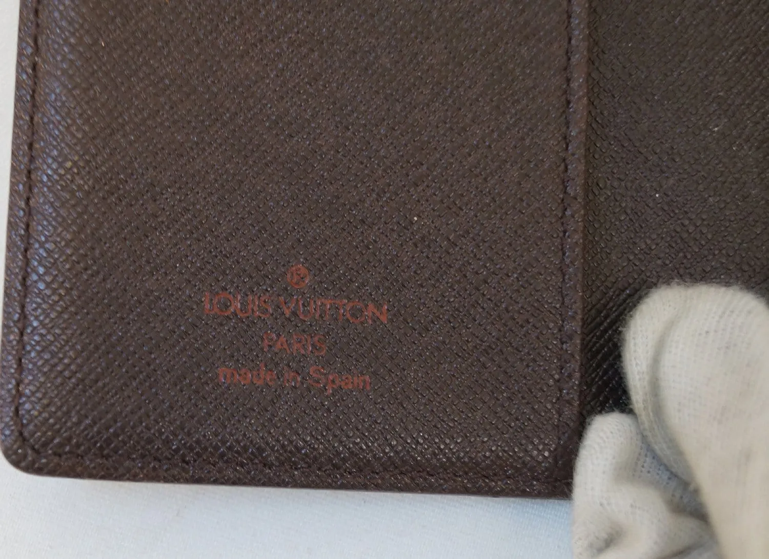 LOUIS VUITTON Damier Ebene Agenda Pm Day Planner Cover