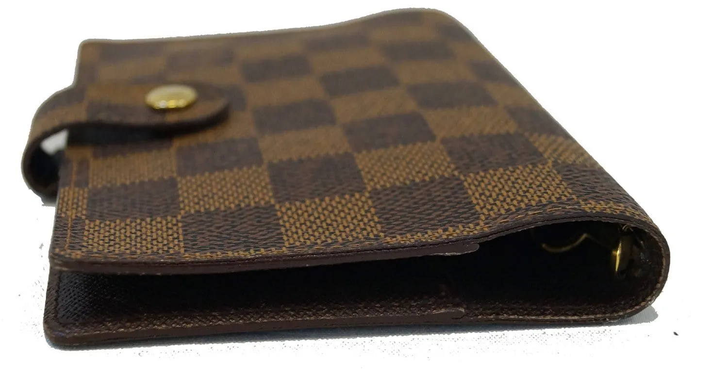 LOUIS VUITTON Damier Ebene Agenda Pm Day Planner Cover