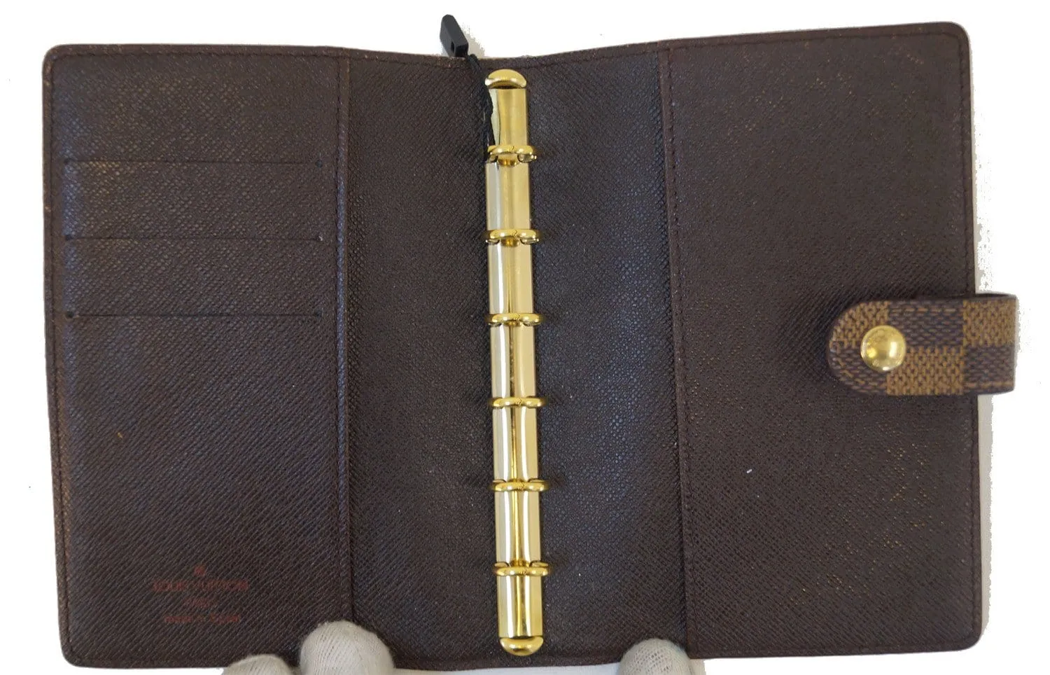 LOUIS VUITTON Damier Ebene Agenda Pm Day Planner Cover
