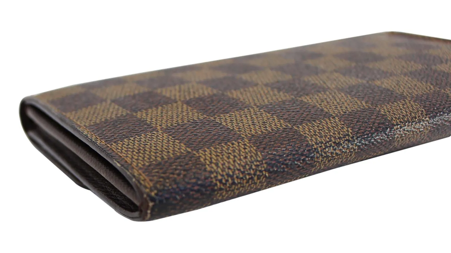LOUIS VUITTON Damier Ebene Sarah Long Bifold Wallet