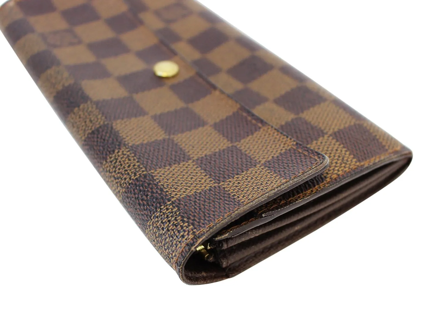 LOUIS VUITTON Damier Ebene Sarah Long Bifold Wallet