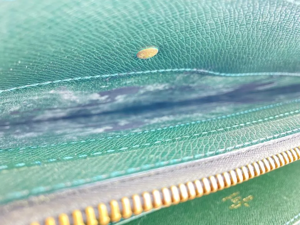Louis Vuitton Green Taiga Leather Lozan Attache Briefcase 40LVL1125