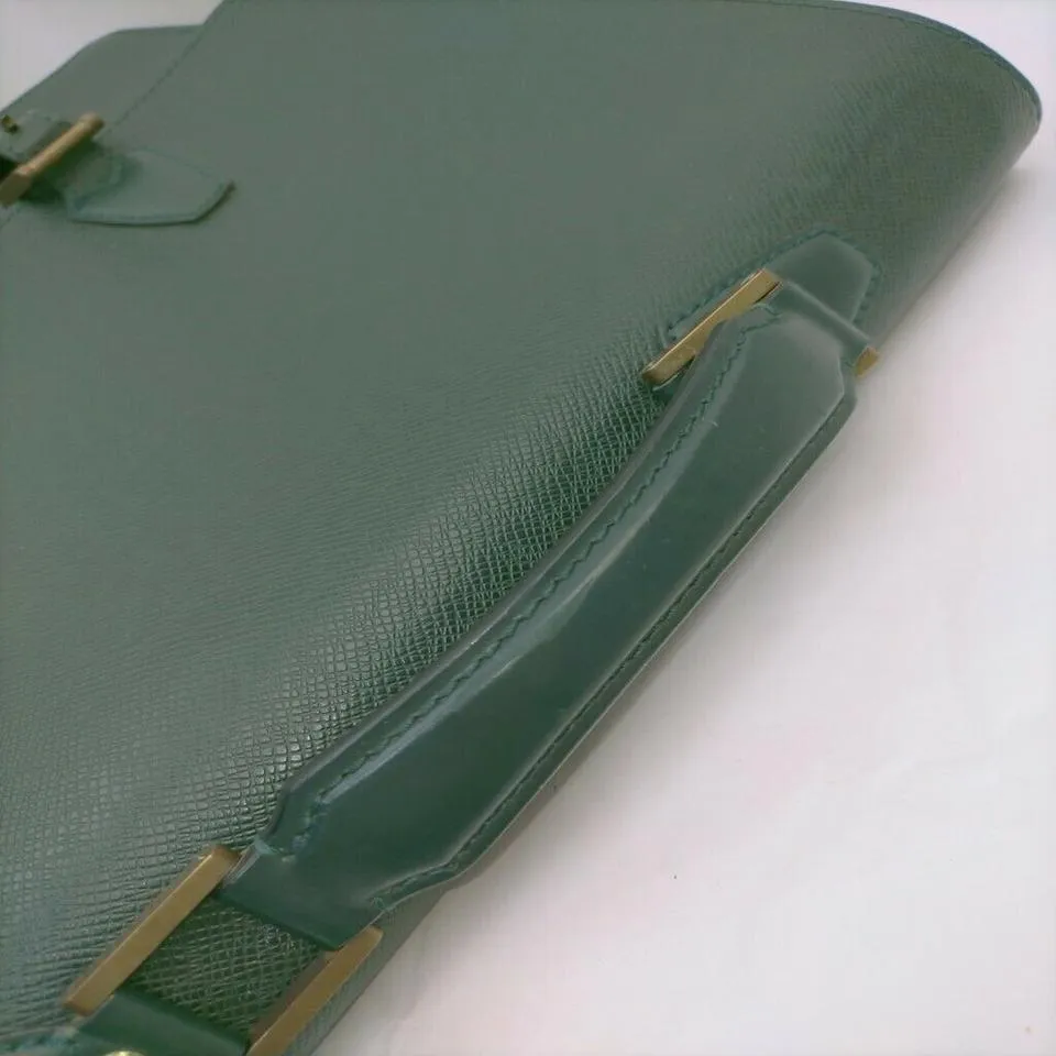 Louis Vuitton Green Taiga Leather Porte Documents Tashkent Attache Briefcase 863387