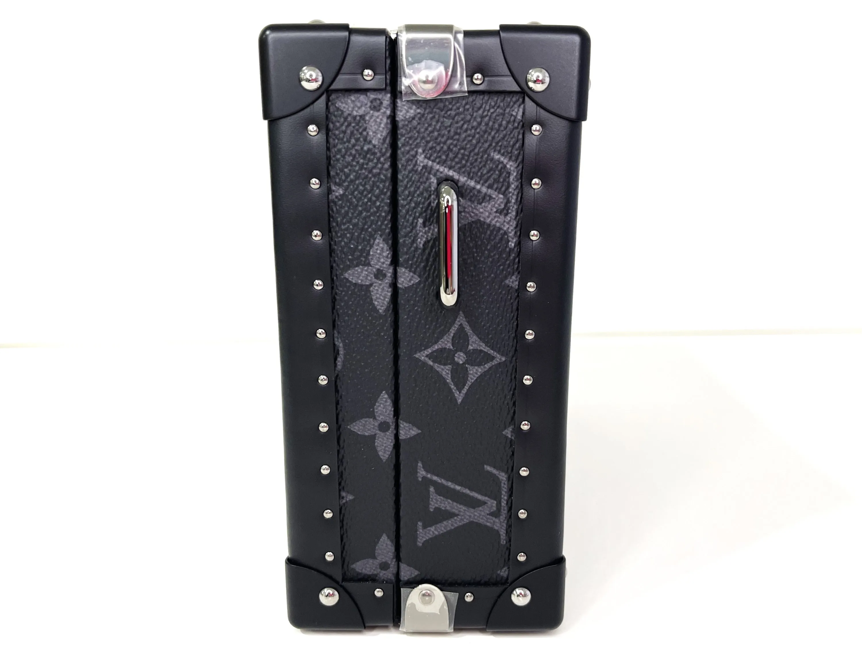 LOUIS VUITTON M20251 CLUTCH BOX, MONOGRAM ECLIPE RUTHENIUM HARDWARE, WITH STRAP, DUST COVER & BOX