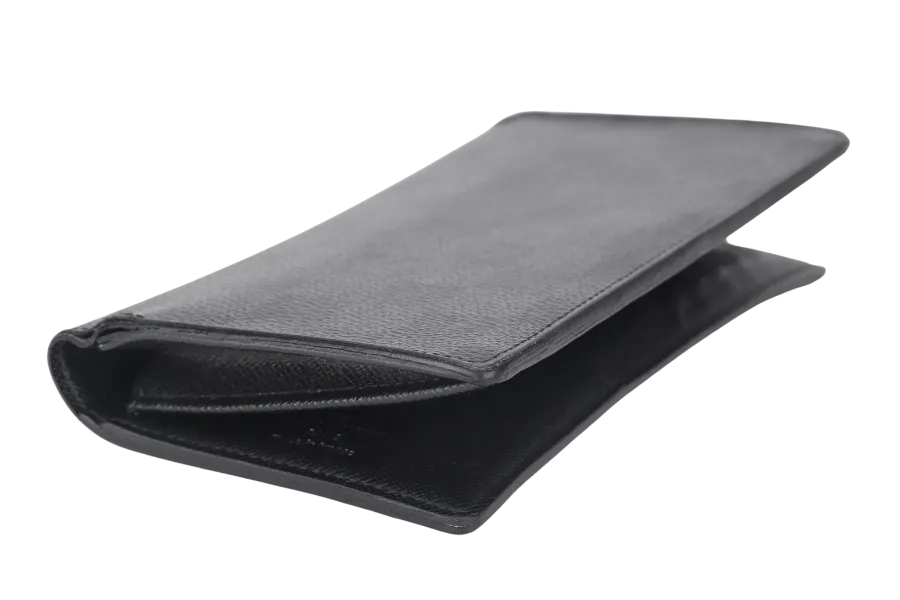 LOUIS VUITTON N62665 BRAZZA LONG WALLET DAMIER GRAPHITE SILVER HARDWARE WITH DUST COVER & BOX