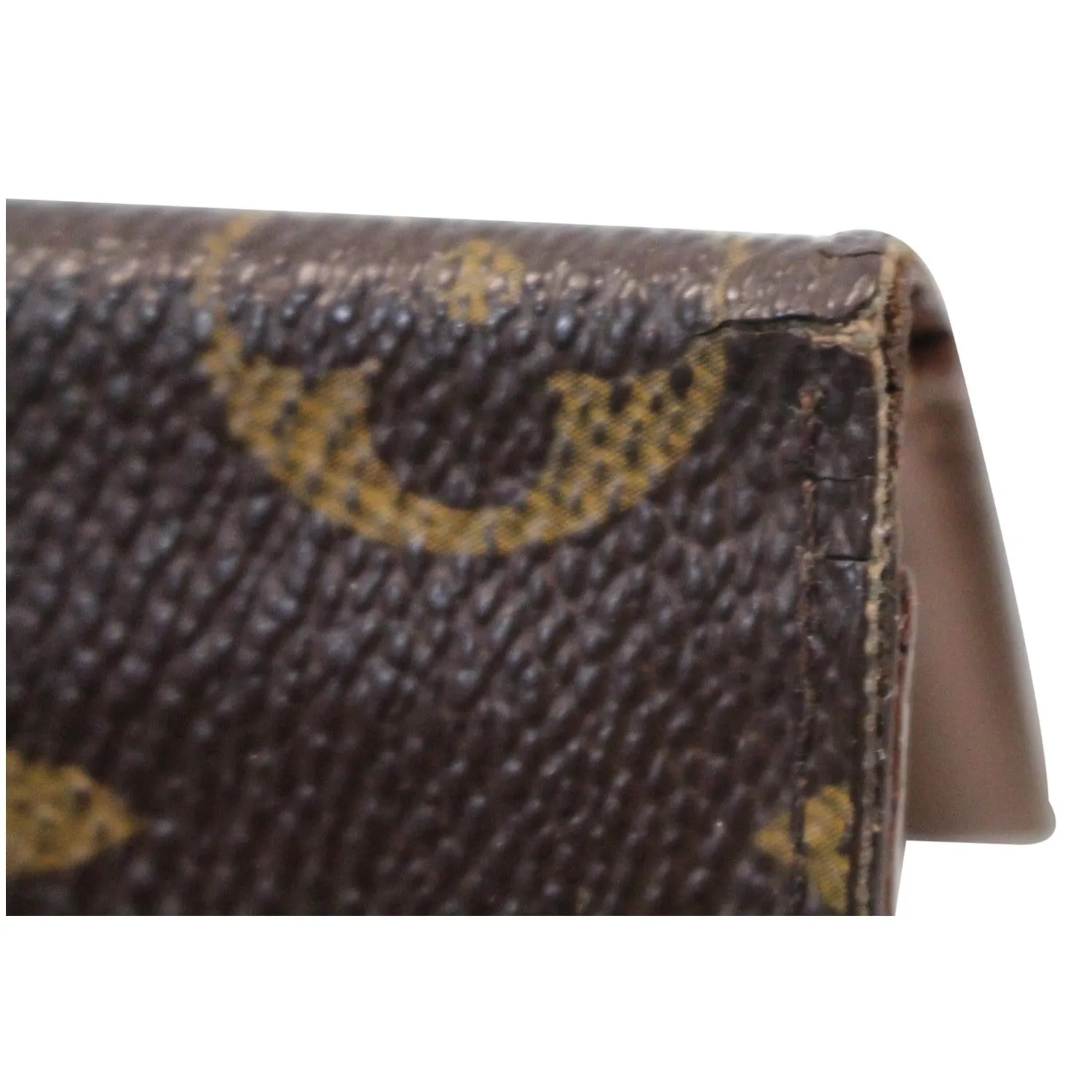 LOUIS VUITTON Pocket Organizer Monogram Canvas Wallet Brown