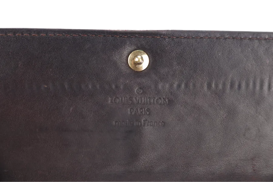 LOUIS VUITTON SARAH WALLET (M93524) AMARANTE MONOGRAM VERNIS LEATHER NO DUST COVER