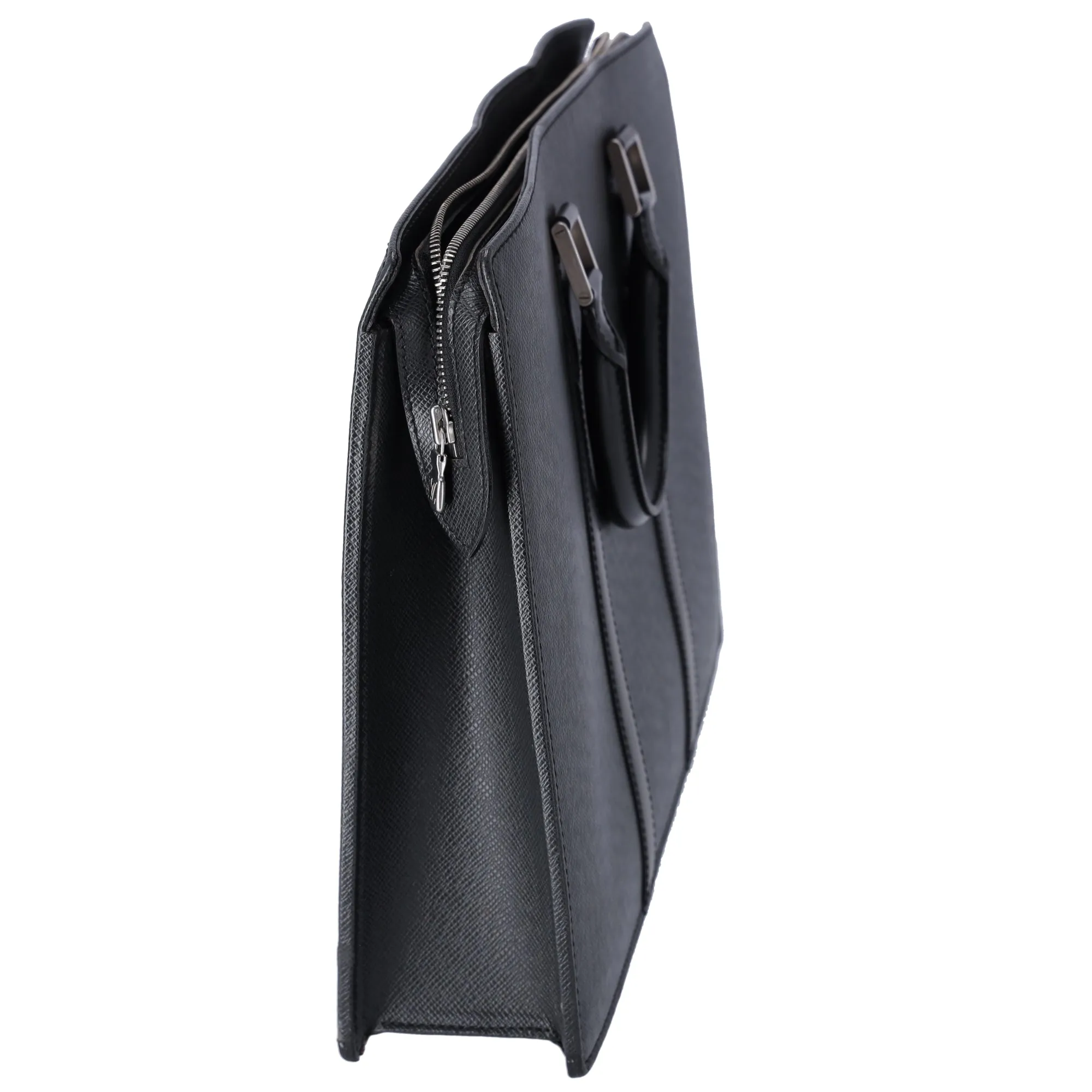 Louis Vuitton Taiga Briefcase M30052 Black Epi Leather