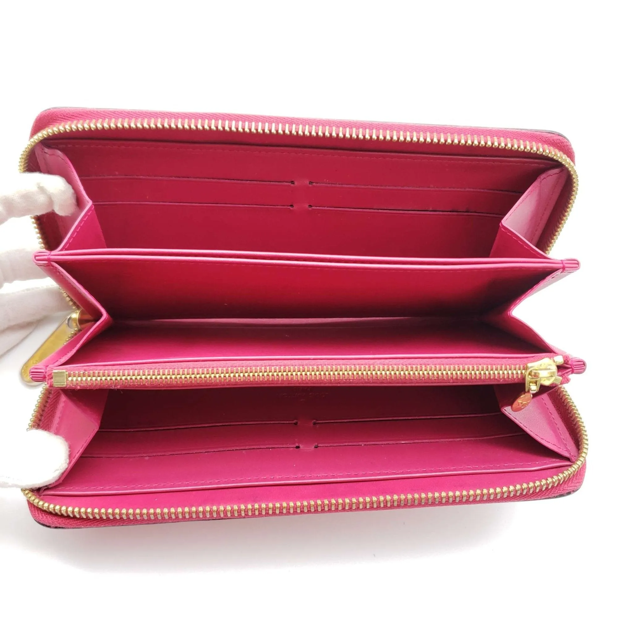 Louis Vuitton Vernis Enamel Leather Zippy Wallet
