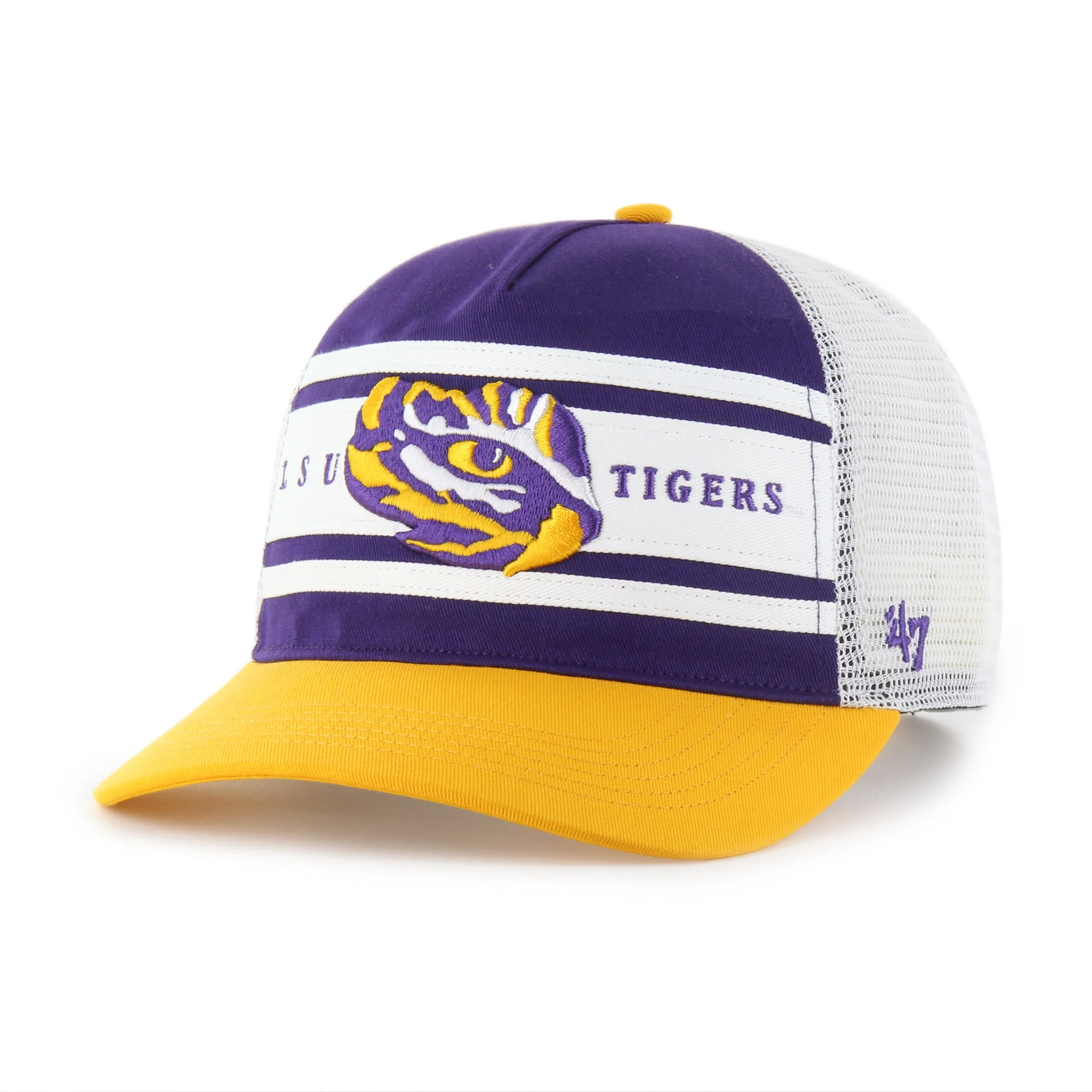 LOUISIANA STATE TIGERS LSU GRIDIRON SUPER STRIPE '47 HITCH RELAXED FIT