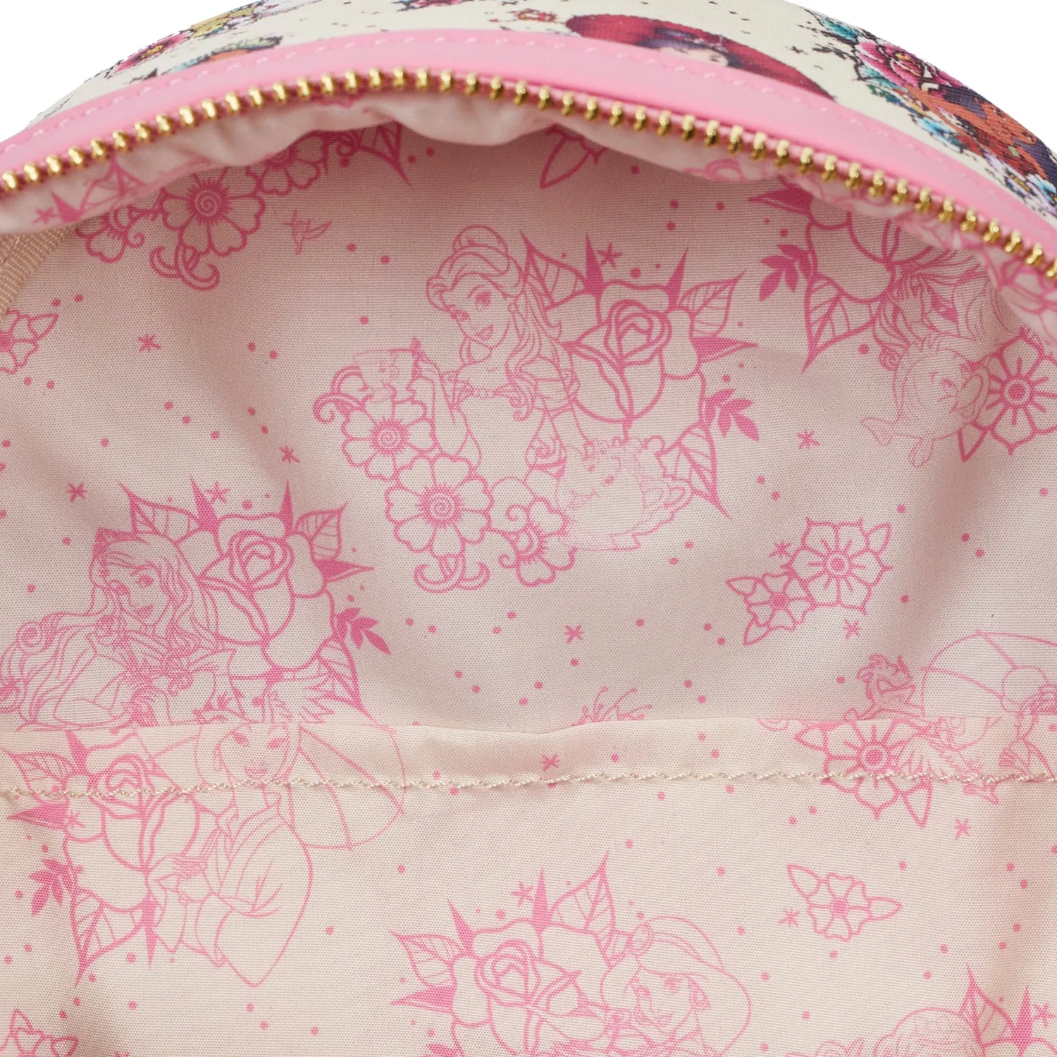 Loungefly Disney Princess Tattoo AOP Mini Backpack