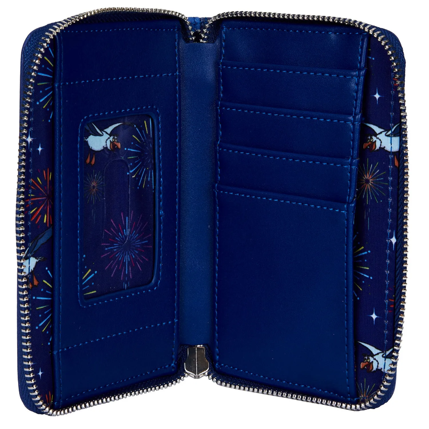 Loungefly The Little Mermaid Ariel Fireworks Glow in the Dark Zip Around Wallet