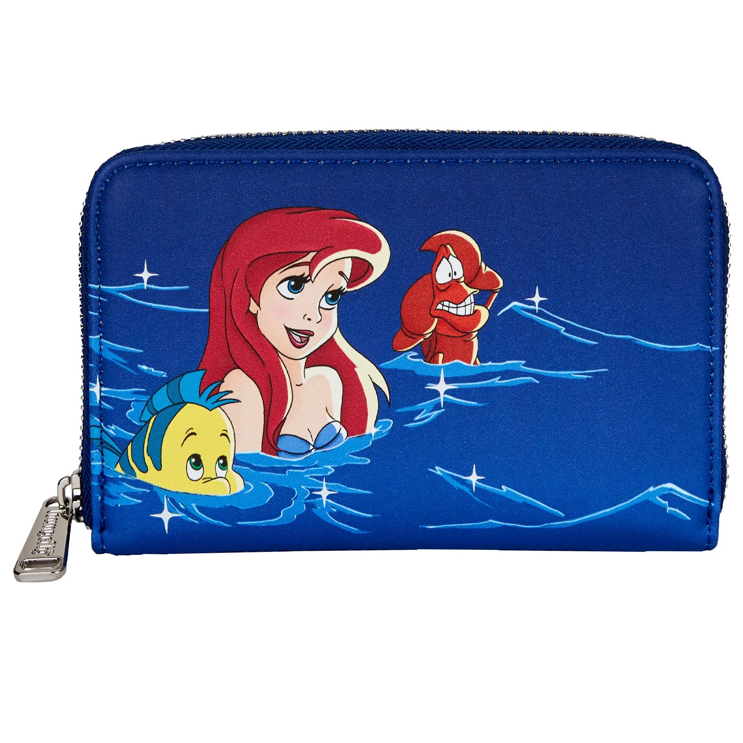 Loungefly The Little Mermaid Ariel Fireworks Glow in the Dark Zip Around Wallet