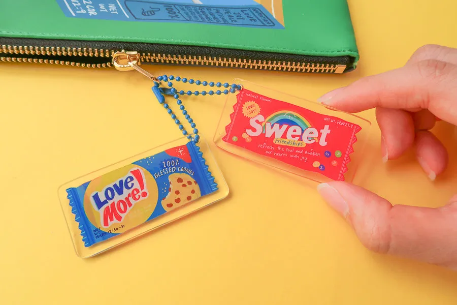 Love More Chocolate Chip Biscuit {Acrylic Keychain}