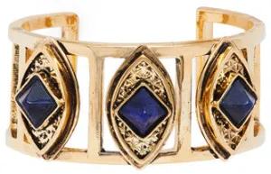 Lucid Cuff in Gold /Blue Sodalite