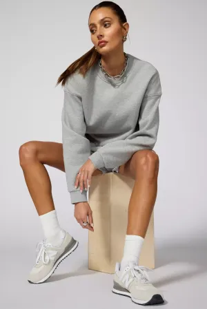 Luxefleece Relaxed Sweatshirt - Htr Concrete
