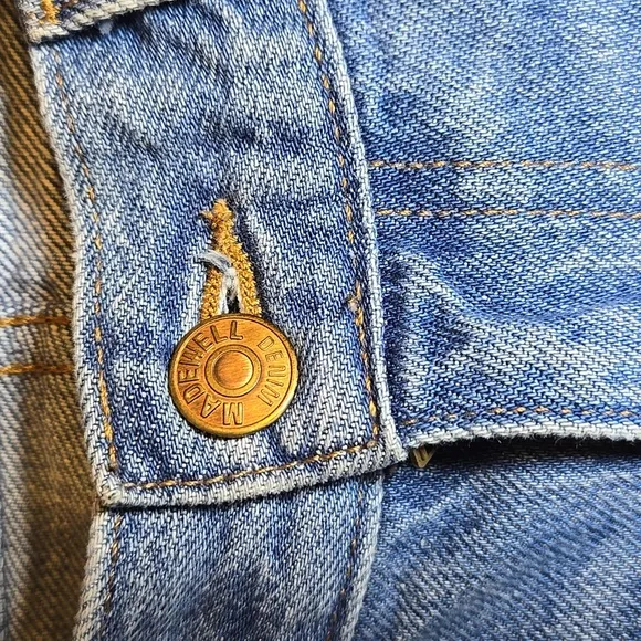 Madewell The Slouchy Boyjean Button Fly In Rosewell Wash