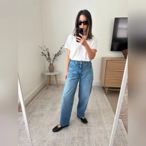 Madewell The Slouchy Boyjean Button Fly In Rosewell Wash
