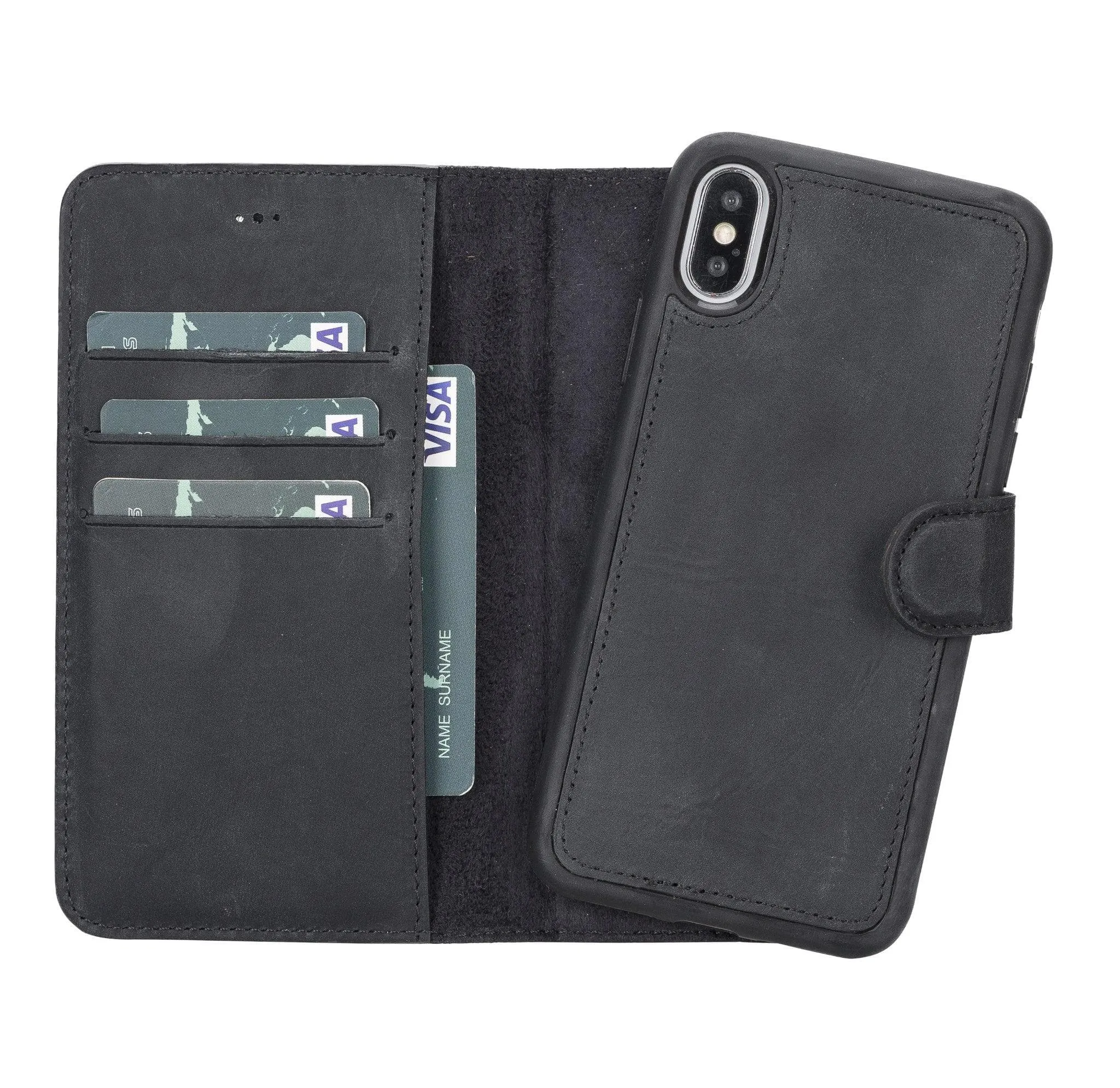 Magic iPhone X Series Detachable Genuine Leather Case / MW