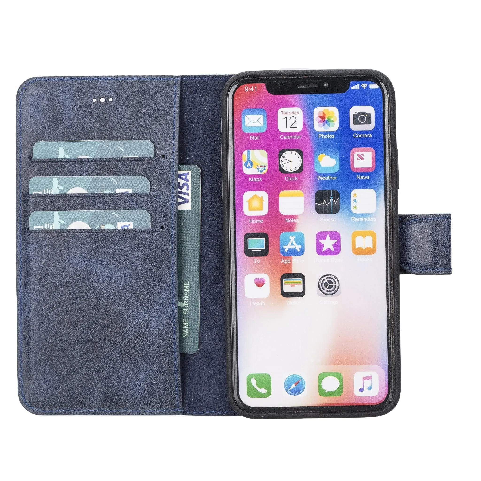 Magic iPhone X Series Detachable Genuine Leather Case / MW