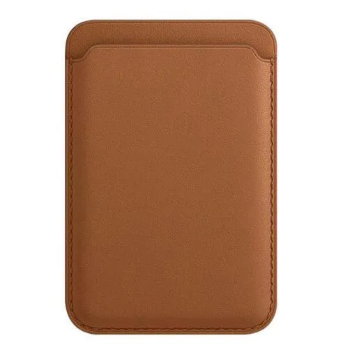 Magnetic Leather Card Holder Wallet