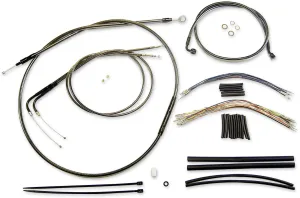 Magnum 487712 Black Pearl Handlebar Installation Kit for 15-17in. Ape