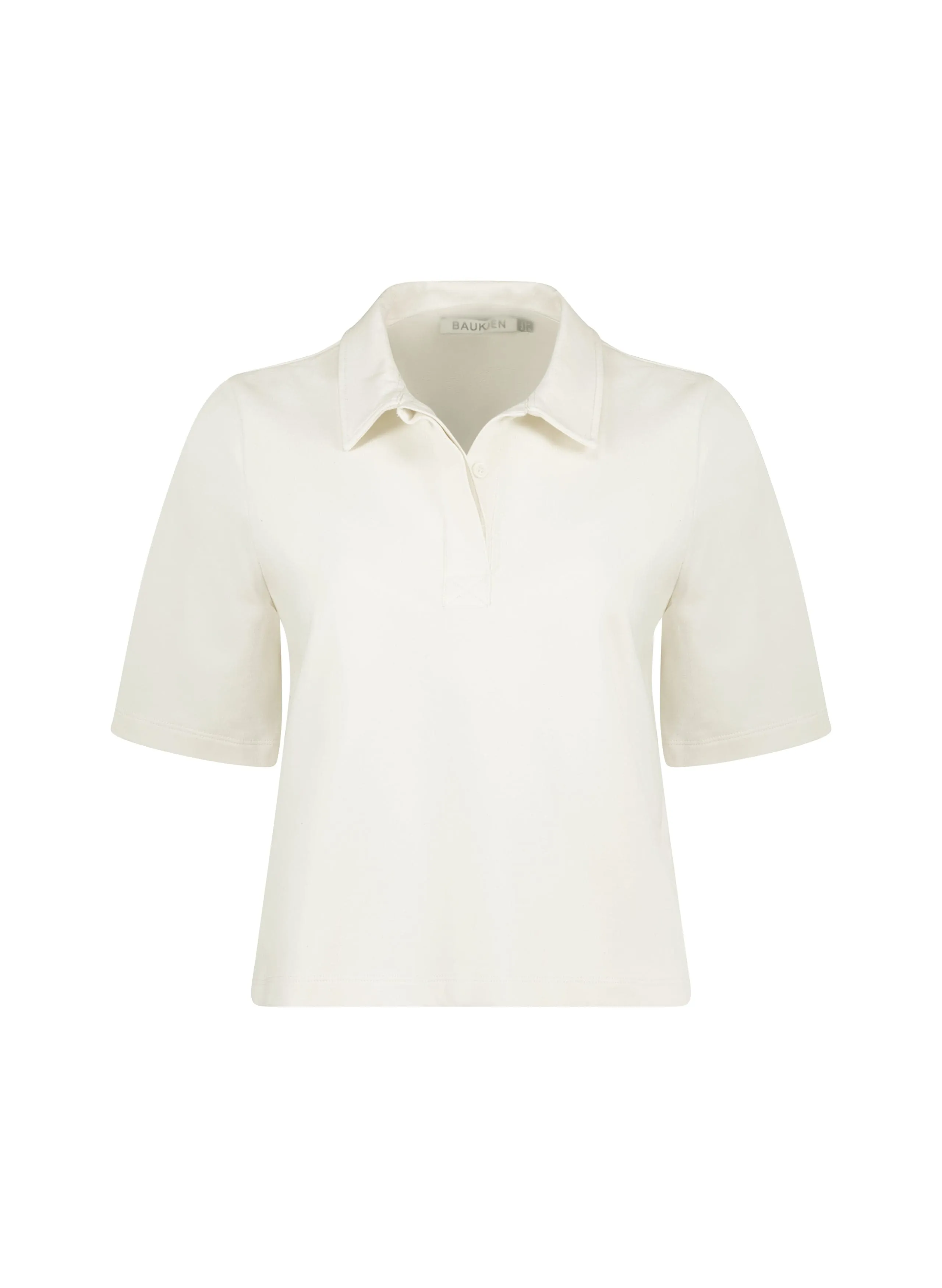 Margaret Regenerative Cotton Polo Tee | Antique White