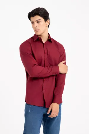 Maroon Casual Shirt