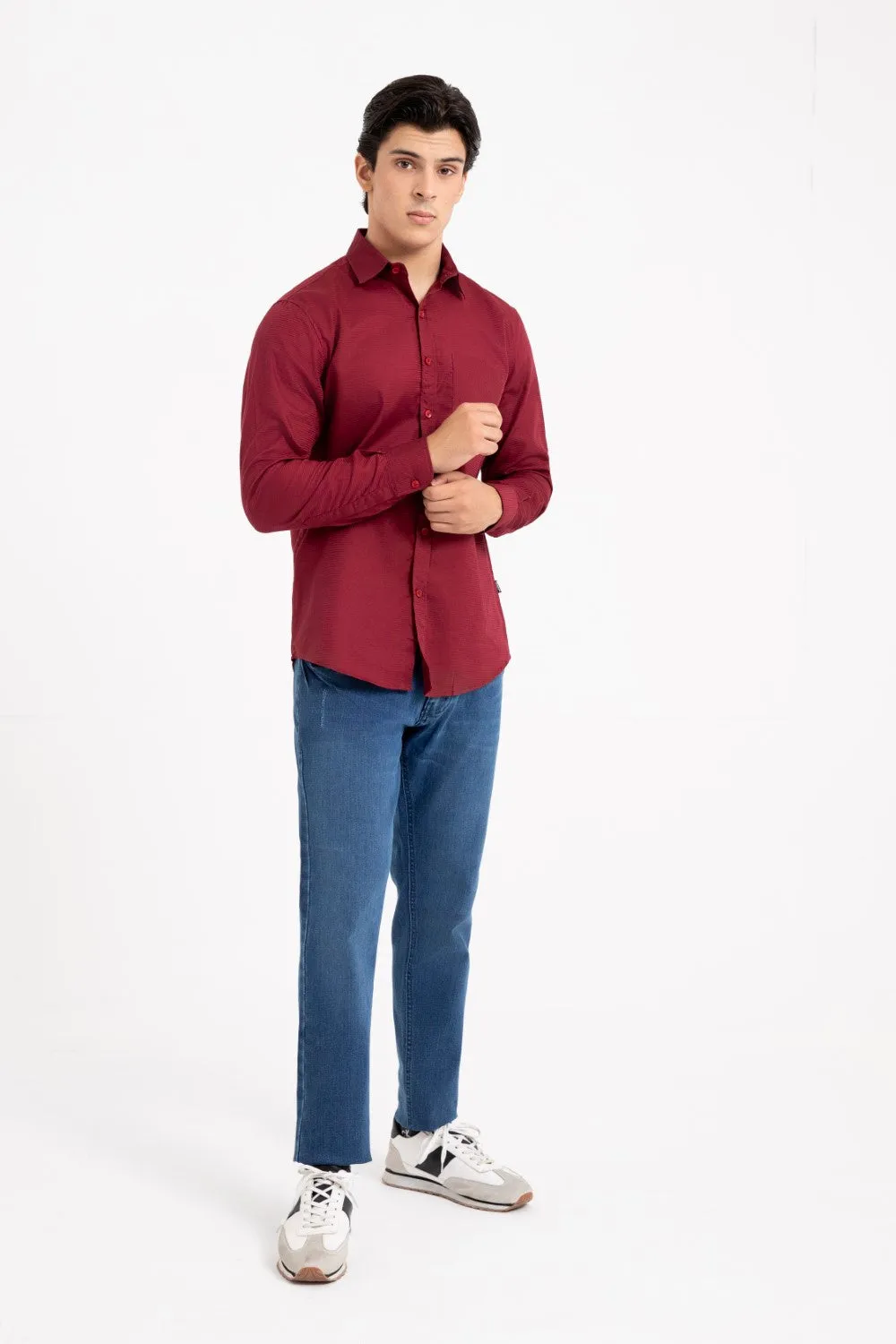 Maroon Casual Shirt