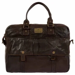 Mayday Leather Briefcase - Brown (MDY05-900)