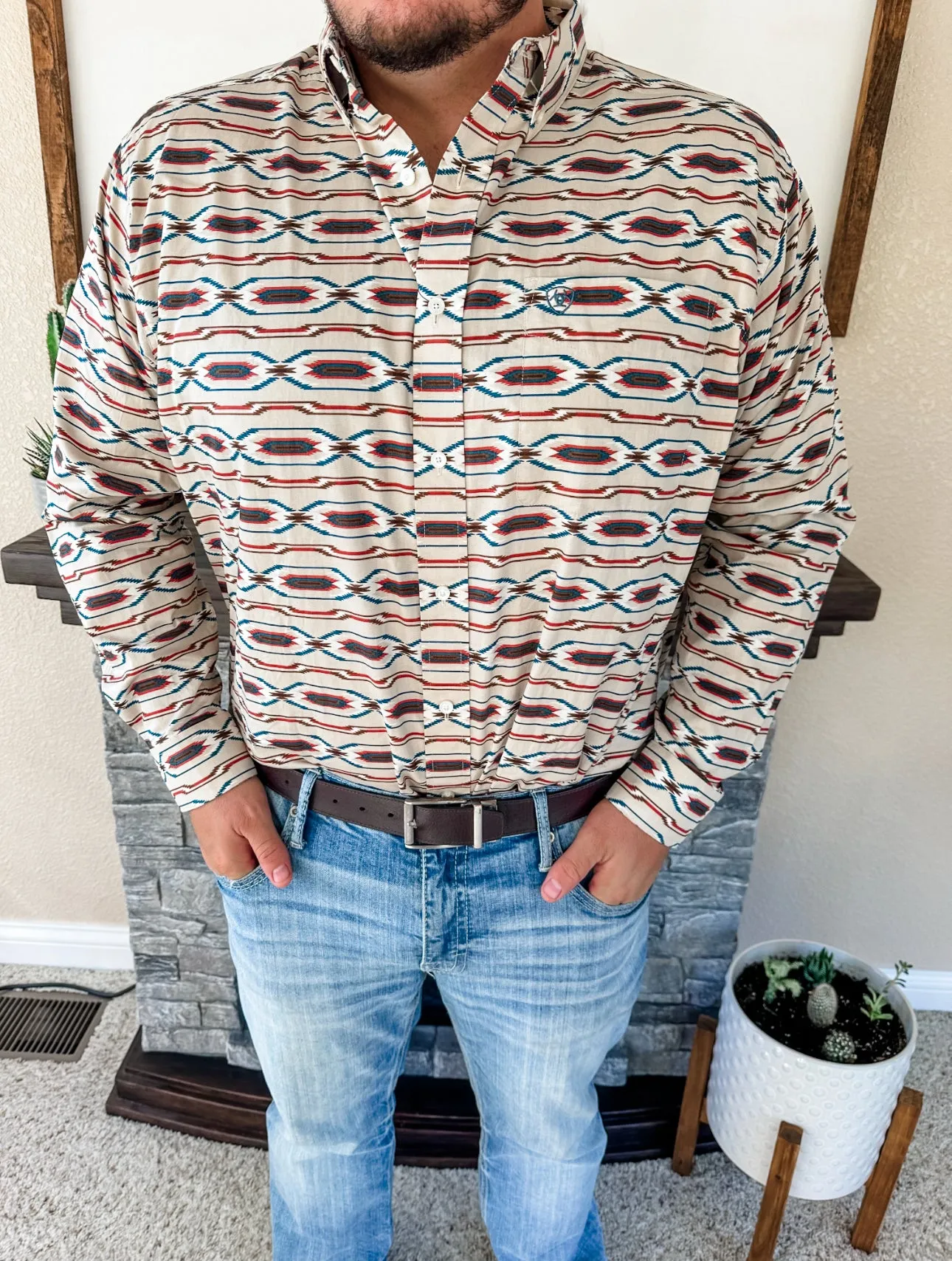 Men’s Ariat Western  Button Up