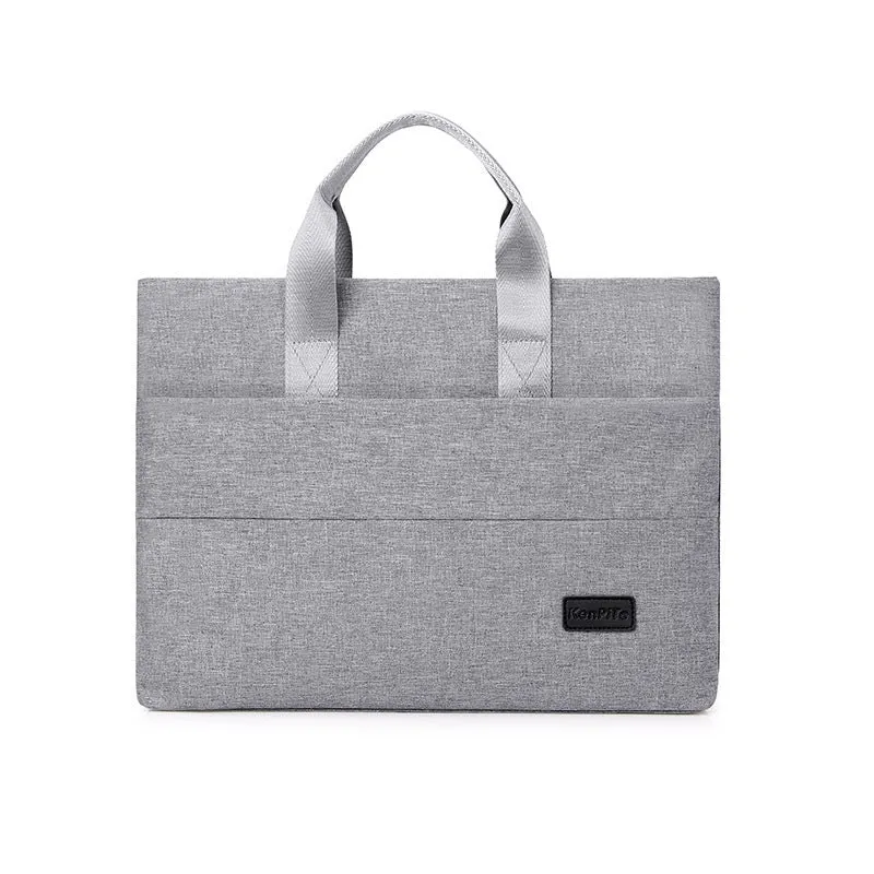 Mens Fashion Casual Solid Color Handbag Briefcase