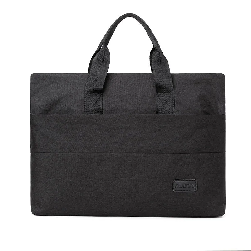 Mens Fashion Casual Solid Color Handbag Briefcase